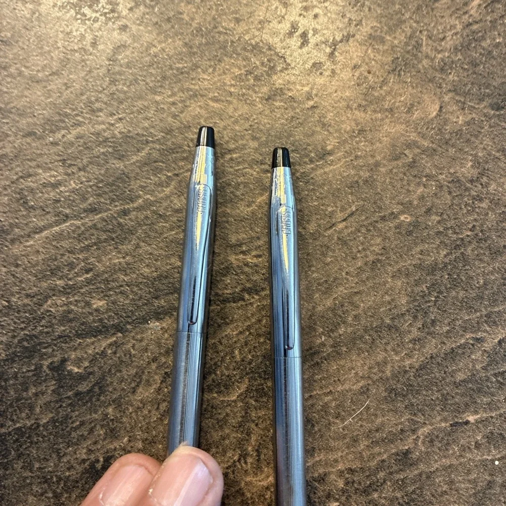 Vintage Cross Pen and Pencil Set Classic Made in USA No Orig Box Both Working